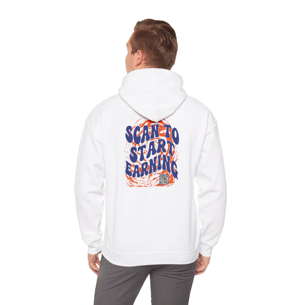 Copy of Scan to Start Earning Hoodie — Motivational Back-Print Streetwear